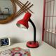 Red and black desk lamp
