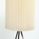 Tripod with pleated plastic shade, 1950s