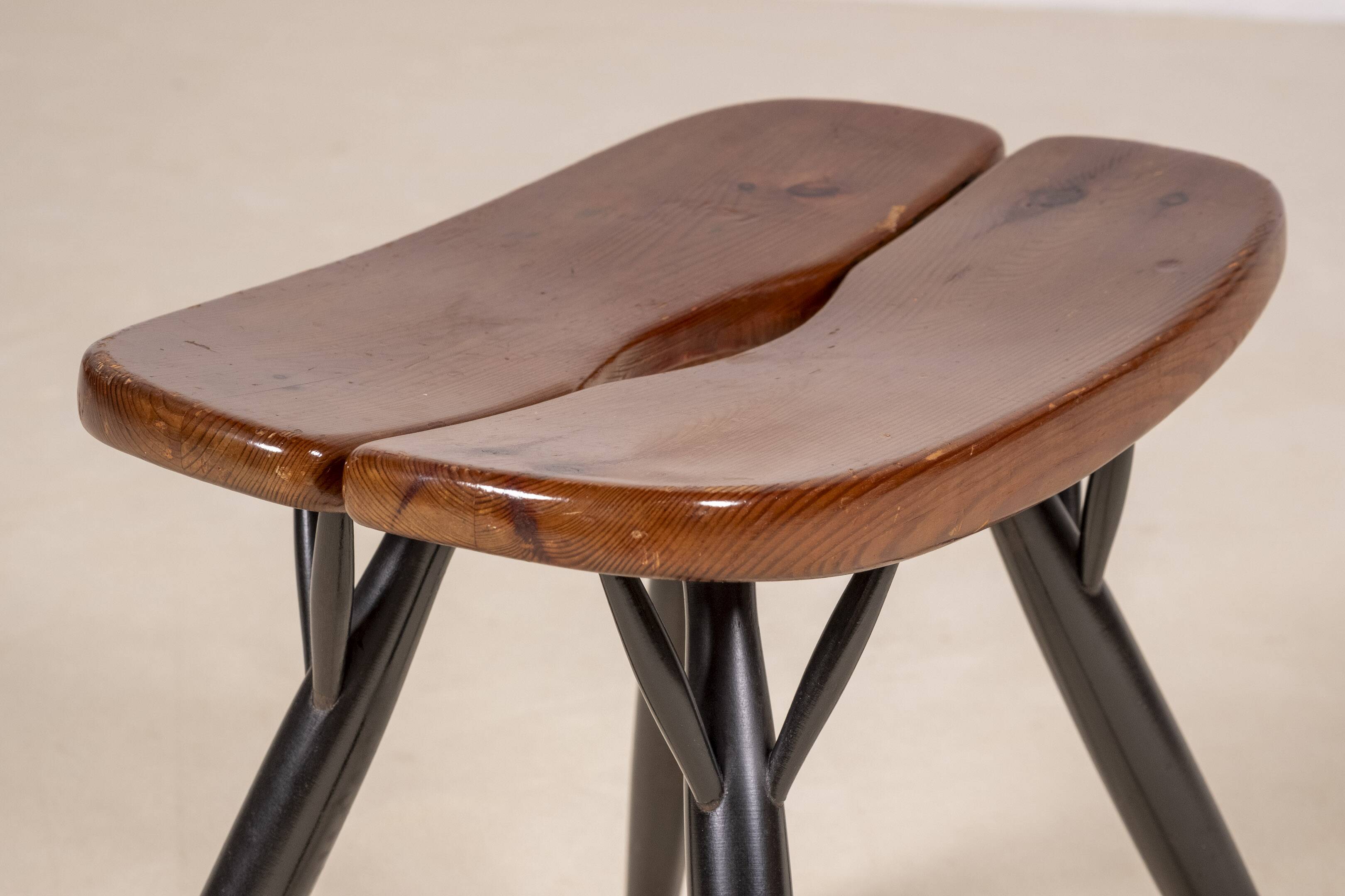 Early Pirkka Stool by Ilmari Tapiovaara for Laukaan Puu, 1950s