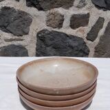 Set of 4 hollow sandstone plates