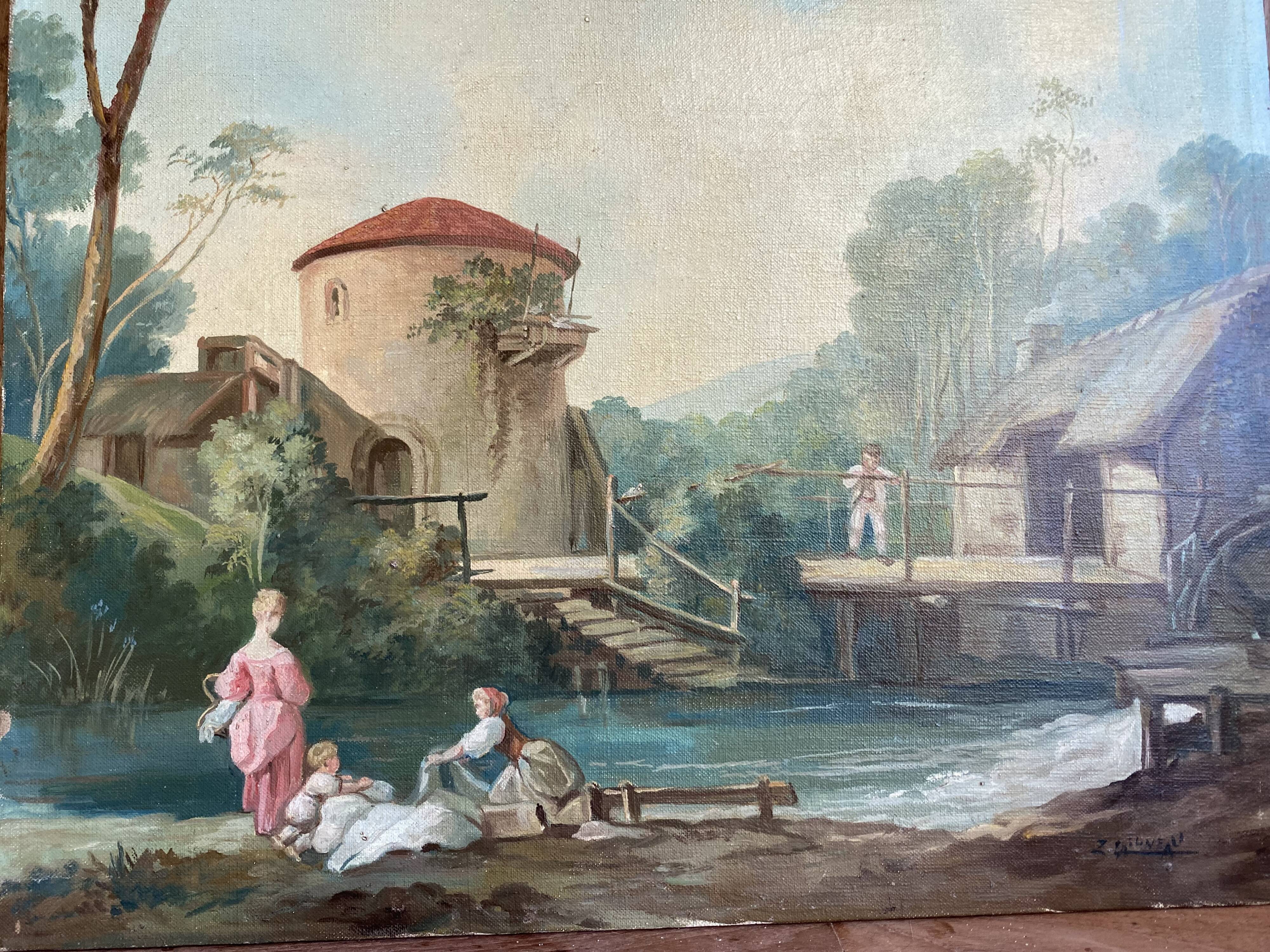 Peinture à l'huile sur toile