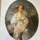 Framed antique print of the broken jug of J.B Greuze