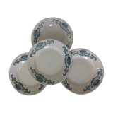 4 Longchamp ironstone flat plates, Lutèce model