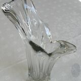 Vase design en cristal, années 70