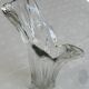 Designer crystal vase, 70s