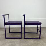 2 postmodern design chairs, 80s