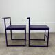 2 chaises design postmoderne, années 80