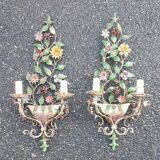 Pair of vintage wall sconces