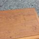 Vintage 1950s oak chest with compass feet