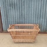 Large vintage wicker basket