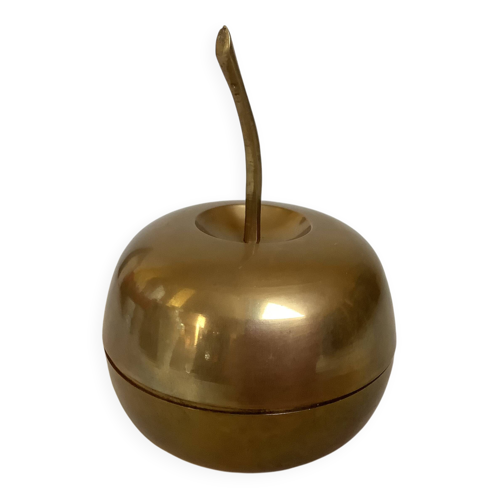 Brass apple catchall box