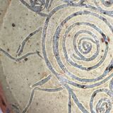 Mid-century modern Danish studio pottery bowl by Bente Lemche, 1960s.