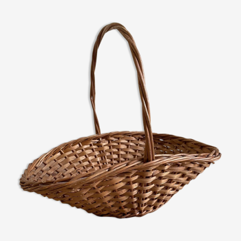 Panier osier couleur caramel