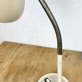 Beige industrial gooseneck table lamp, 1960s