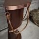 Dutch boat bar solid oak and red copper 1940 1950 art deco