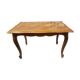 Former table low style Louis XV marquetry wood feet curved vintage