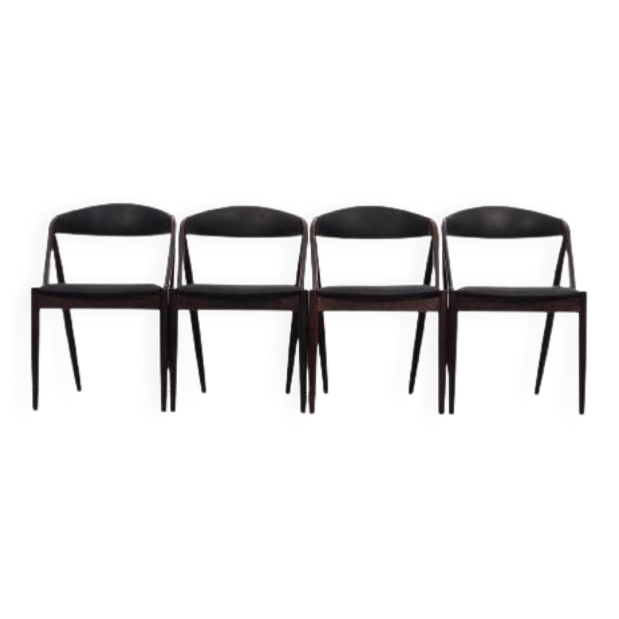 Set of four rosewood chairs, Danish design, 1970s, designer: Kai Kristiansen