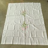 Nappe vintage brodée main