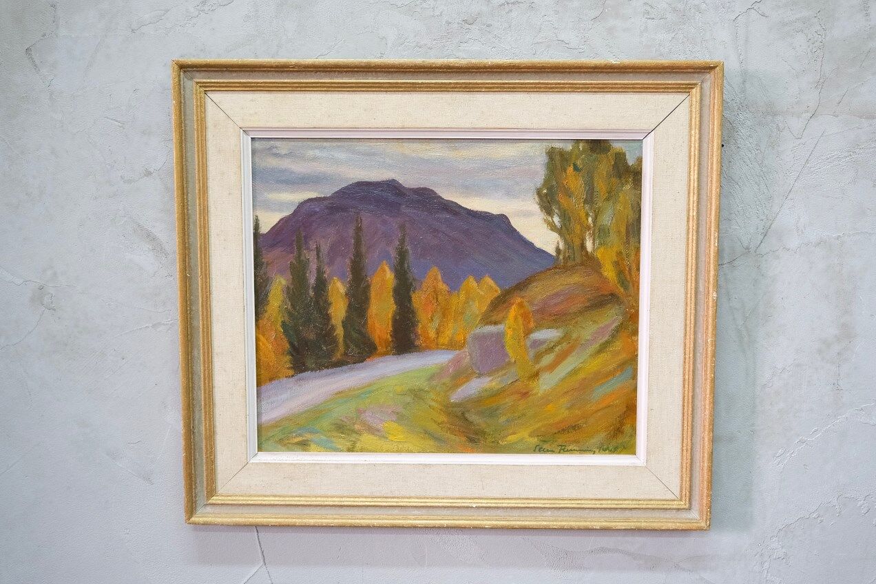 Steen Flemming ( 1897-1977 ), Swedish Impressionist Painting, 1948, Oil on Panel, Framed.