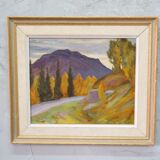 Steen Flemming ( 1897-1977 ), Swedish Impressionist Painting, 1948, Oil on Panel, Framed.