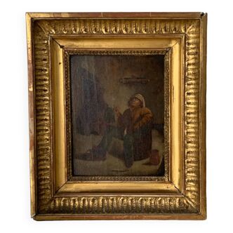 Flemish painting old frame
