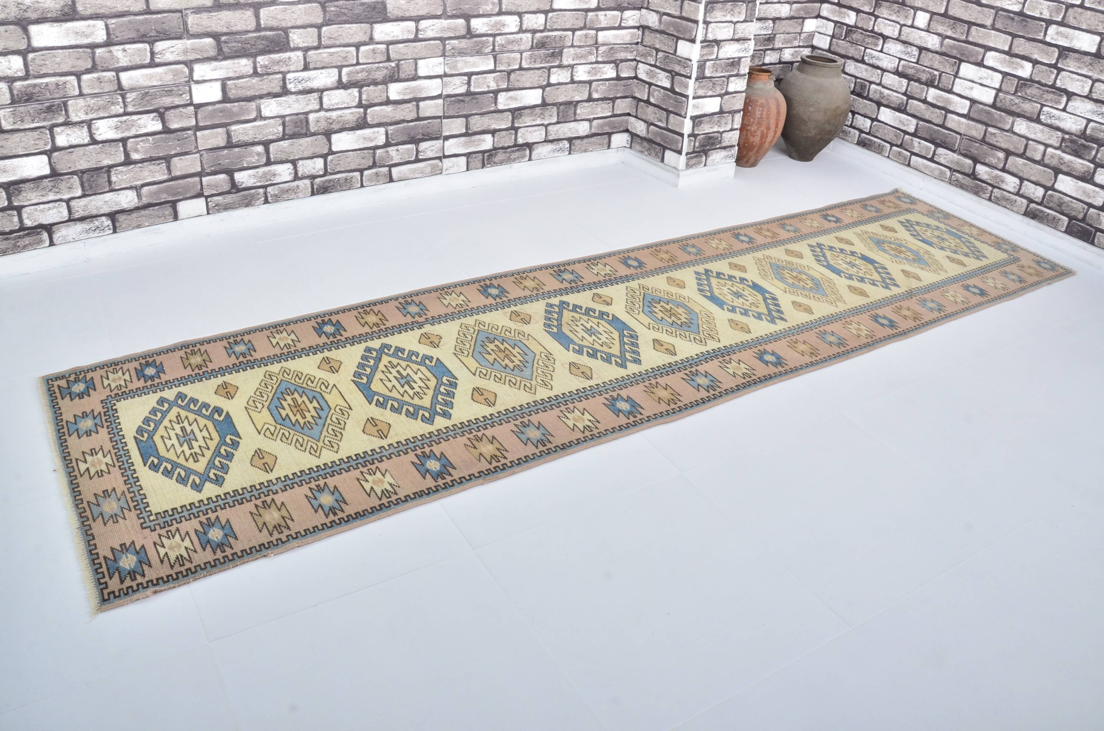 Neutral Vintage Handmade Kitchen Runner sku 3323