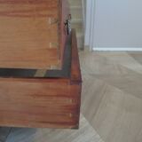 Louis XVI chest of drawers - Bronze - Butterfly wood veneer marquetry - 1930