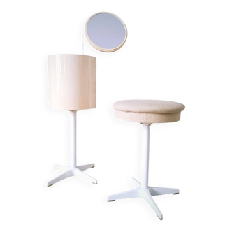 Space Age dressing table and stool