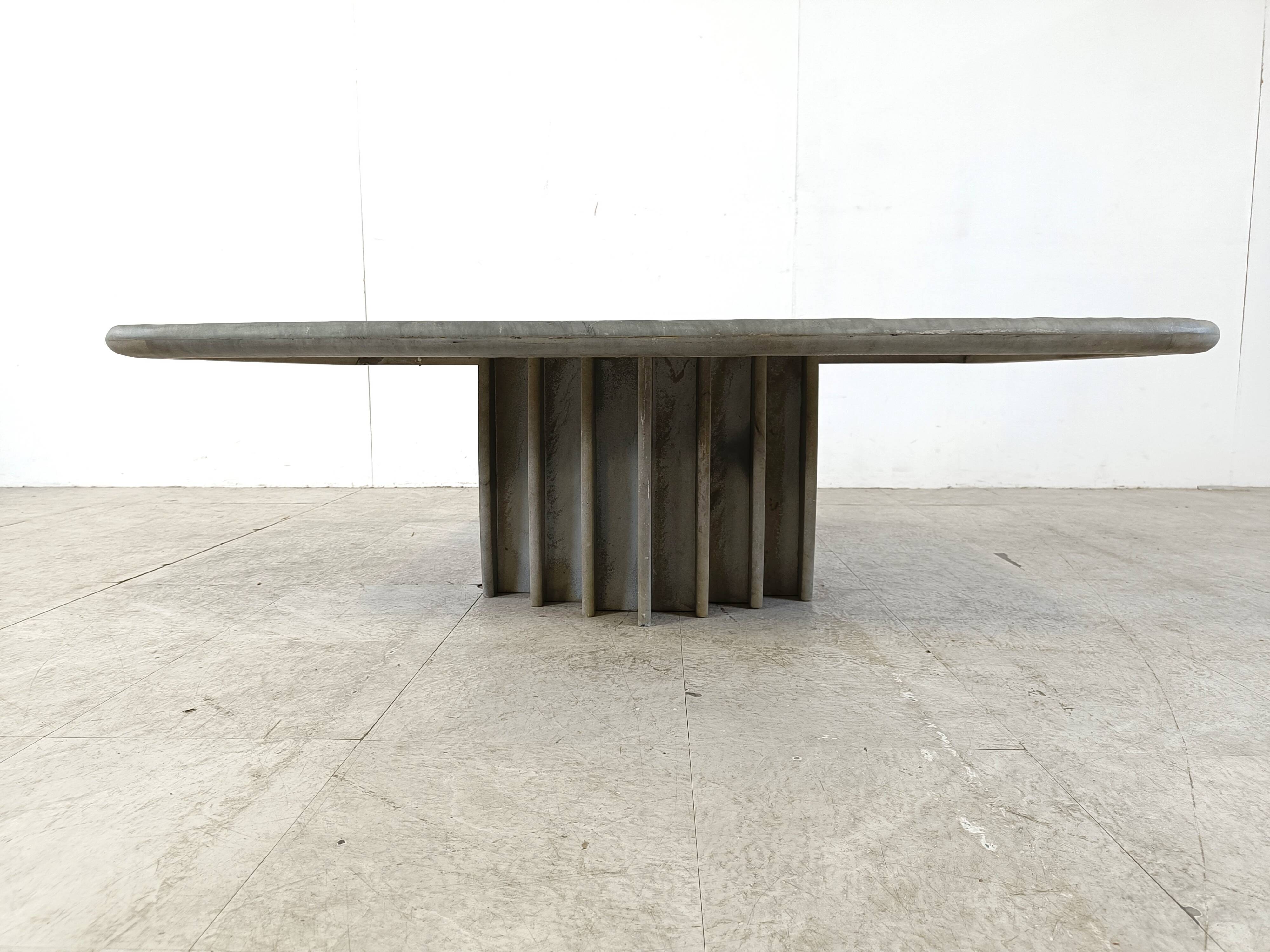 Table basse vintage en pierre, 1970