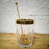 Golden crystal ice bucket