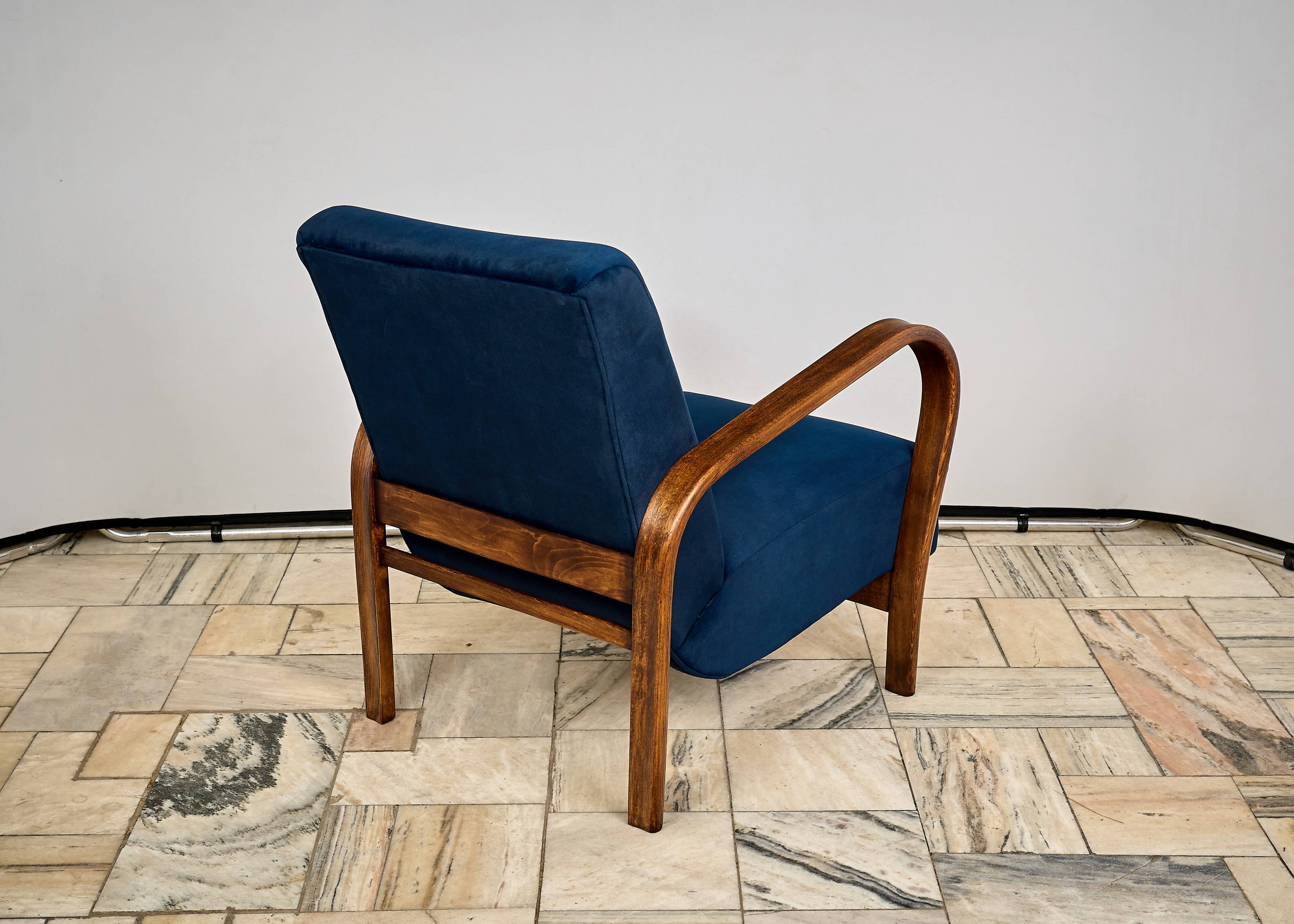 Armchair designed by K. Kozelka and A. Kropacek, Interier Praha, Czechoslov