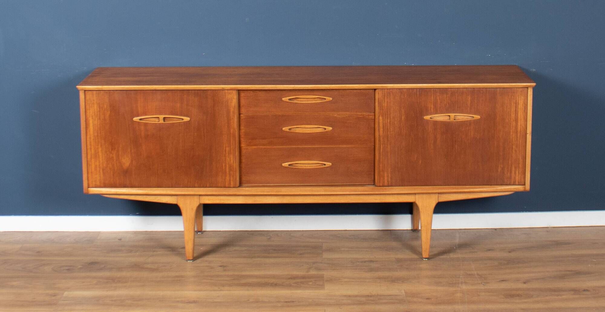 Long 1960s Teak Jentiuqe Mid Century Sideboard