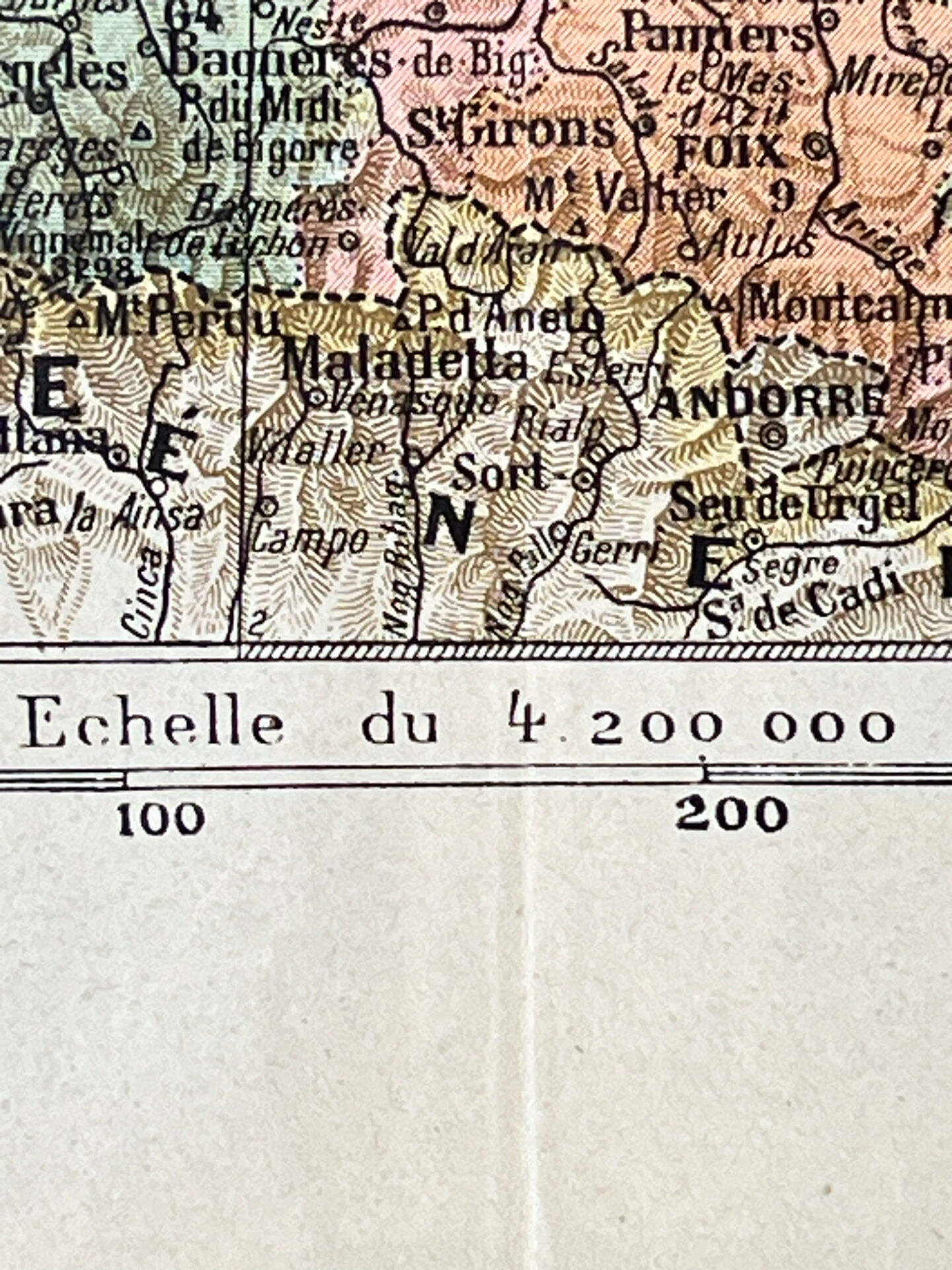 Carte de France - 1922 - 40x29cm