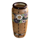 Handmade marked ceramic floor vase, vintage from the 70s