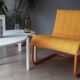 Fauteuil scandinave fin 70 par Kebe