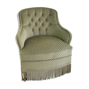 fauteuil crapaud pistache