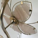 Hollywood Regency Lotus Flower Floor Lamp, Italian Design 1970s