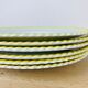 Set of 6 flat plates vintage earthenware
