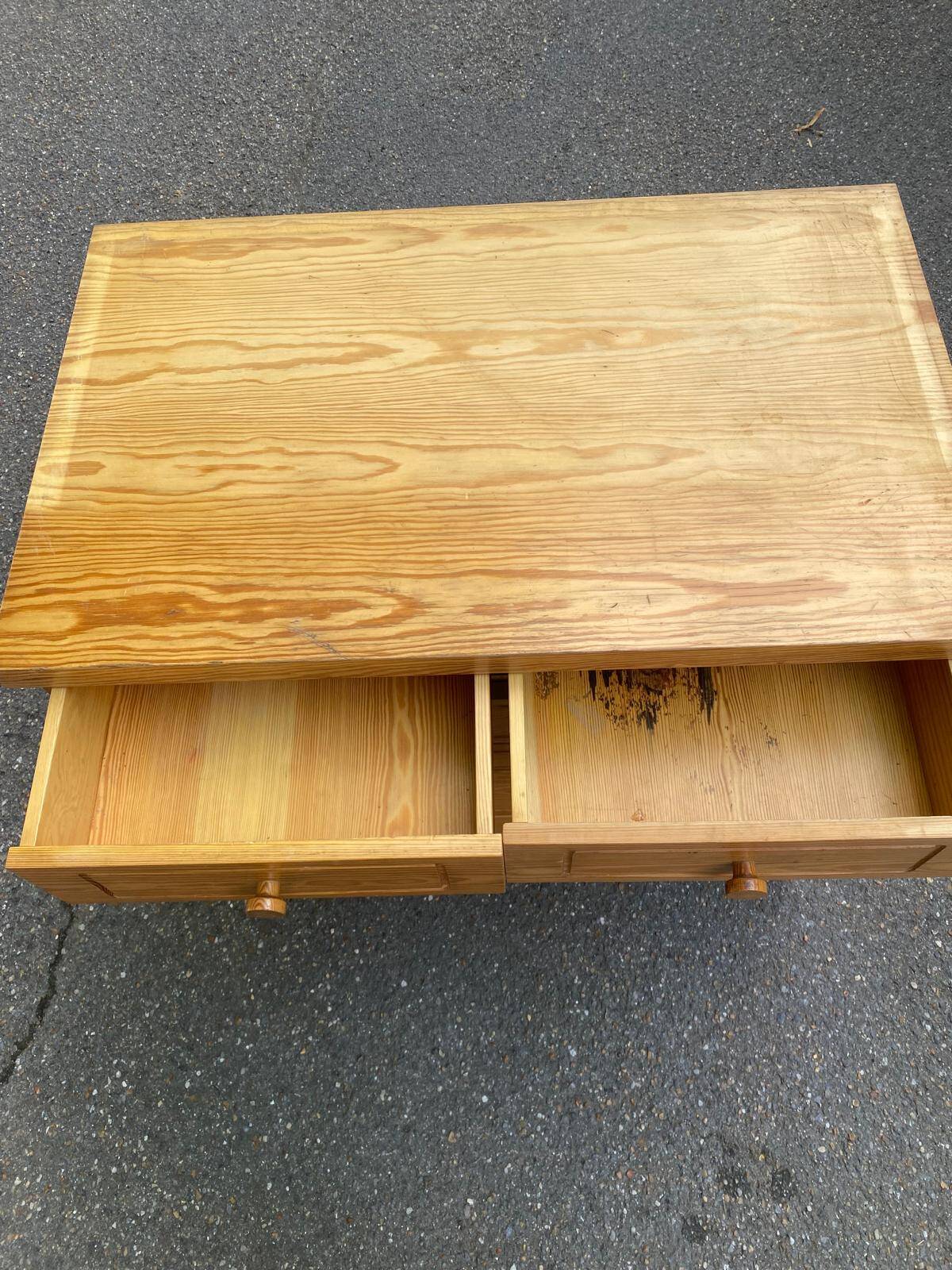 Scandinavian chest of drawers with 6 wooden drawers