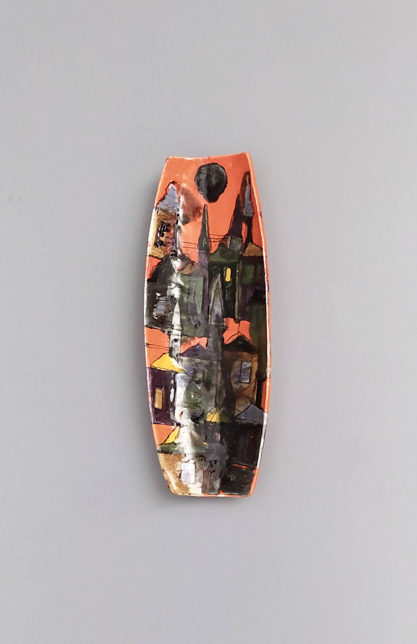 Terracotta Centerpiece / Catchall / Decorative Piece by Schiavon, Italy