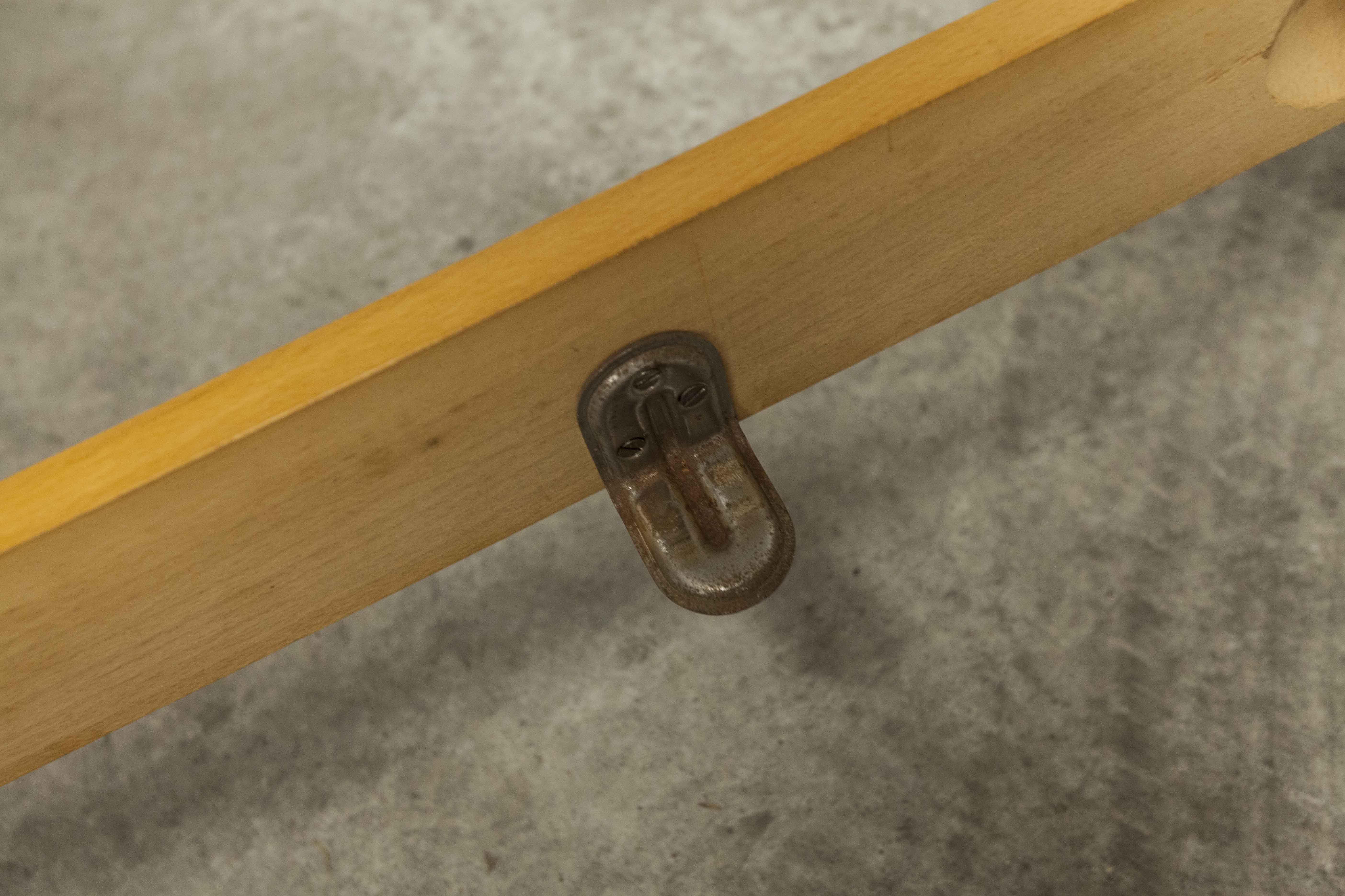 Pair of 1960 Scandinavian twin beds in solid beech