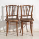 Paire de chaises style Thonet en bois courbé à barreaux tournés – Europe centrale, vers 1920