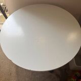 Bistro table with wrought iron base