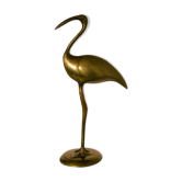 Flamant rose vintage en laiton