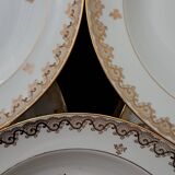 12 deep plates in Limoges porcelain