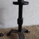 Pair of large brutalist cast iron candlesticks from the 50s