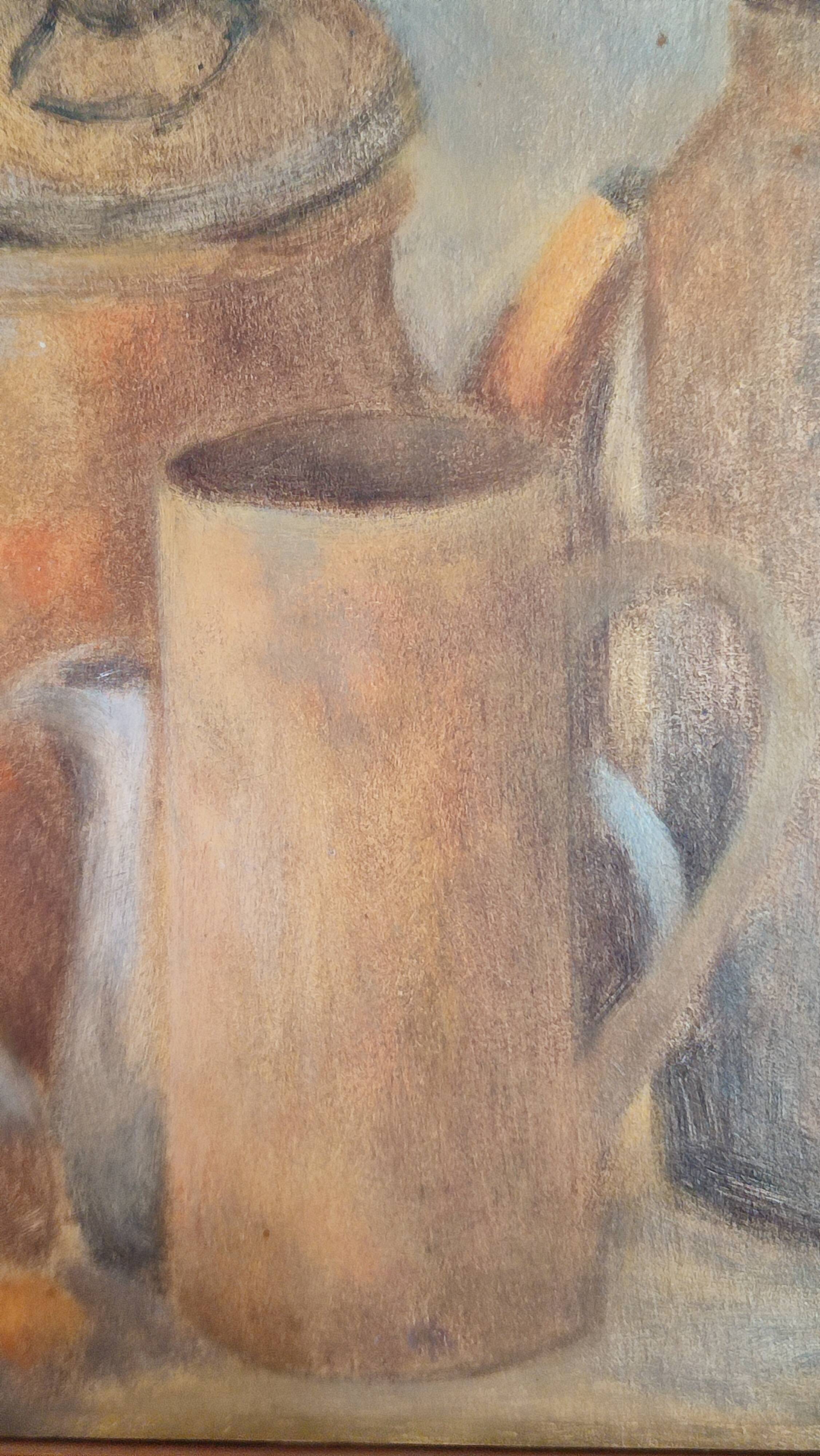 Nature morte aux pots de Nelly le Couëdic (1943-2009)