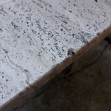 Travertine coffee table