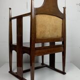 Chaise Arts and Crafts de William Birch par EG Punnett pour Liberty & Co. vers 1900