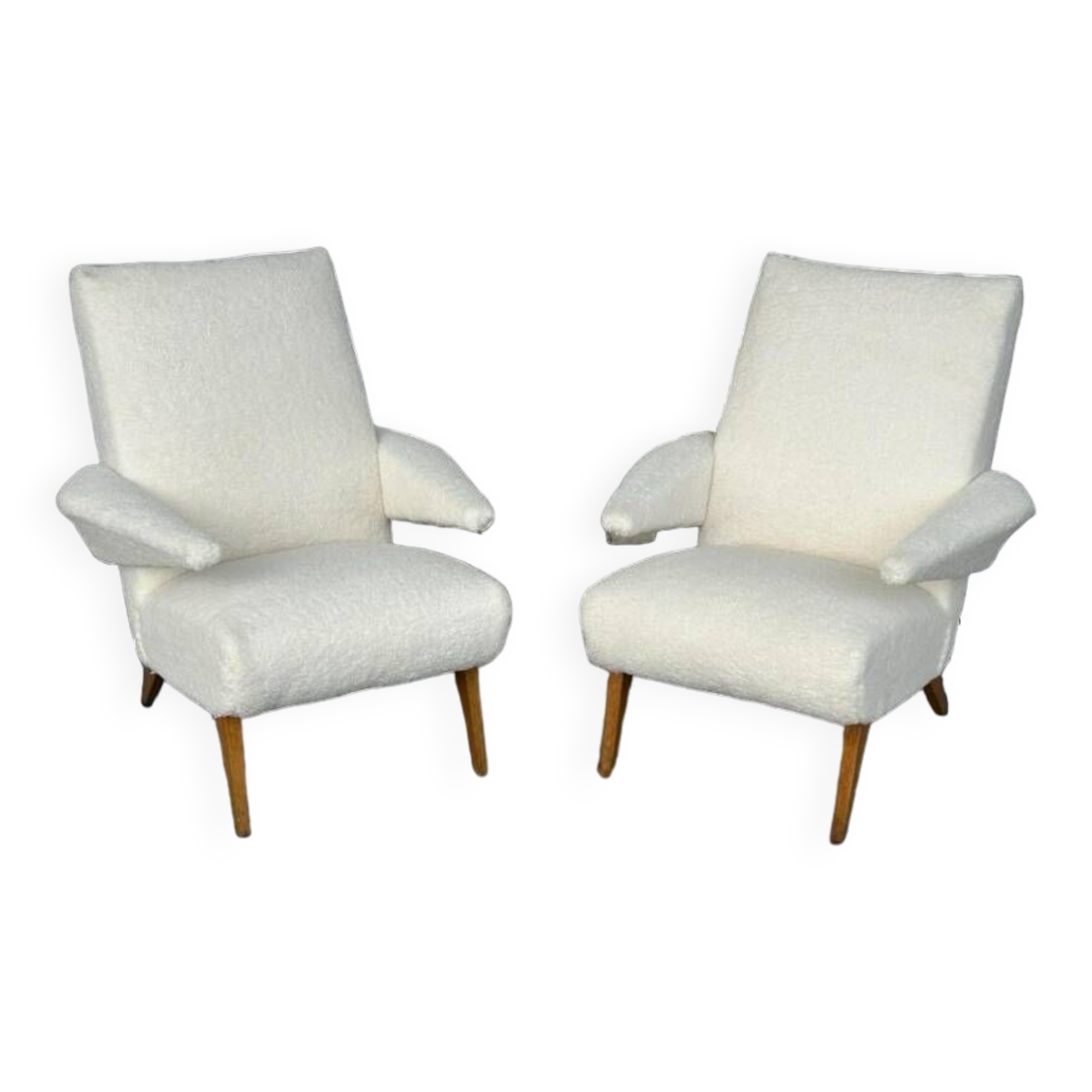 Pair of vintage armchairs from the 1950s-60s refurbished